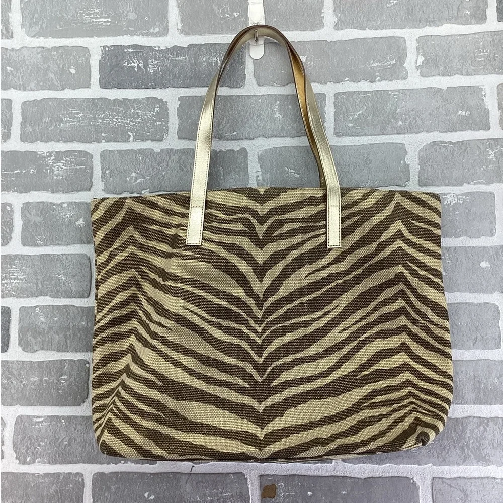 Michael Kors Gold Zebra Print  Tote‎ bag